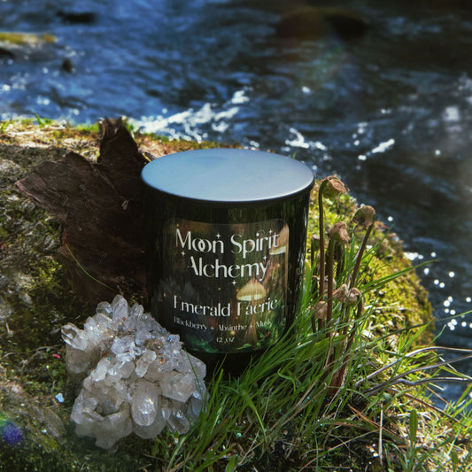 Emerald Faerie candle