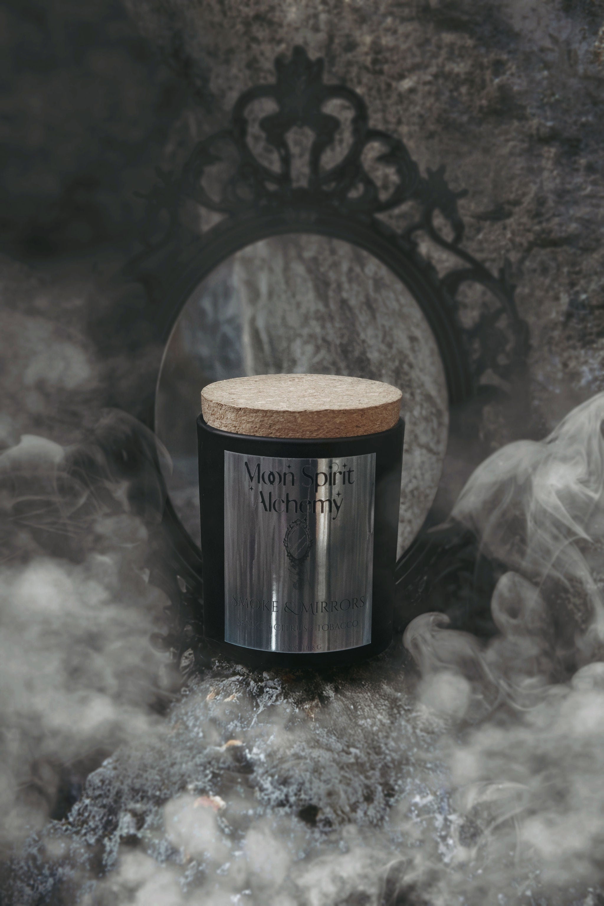 Smoke + Mirrors Candle – moonspiritalchemy