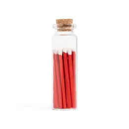 Matches glass vials Small