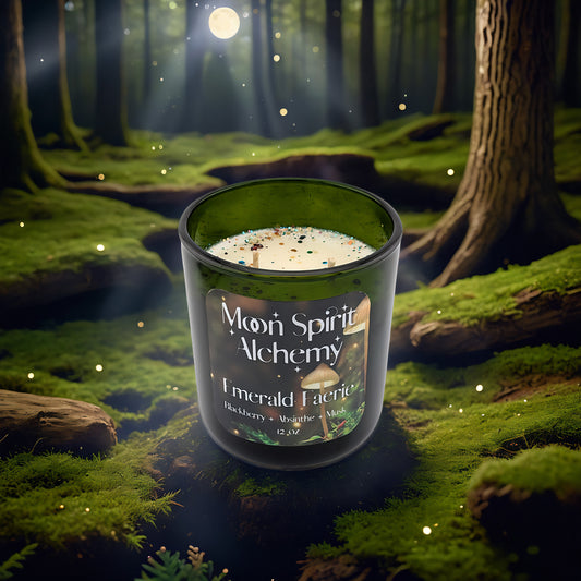 Emerald Faerie Candle